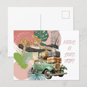 Veilige reis feestdagenkaart