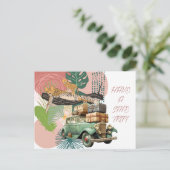 Veilige reis feestdagenkaart (Staand voorkant)