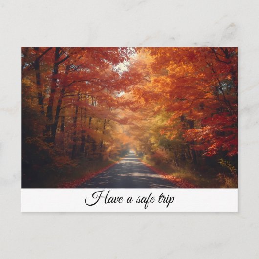 Veilige reis feestdagenkaart (Voorkant)