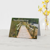 veilige reis, kustplaats, brug, nieuwe verandering kaart (Gele Bloem)