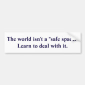 "Veilige ruimte" Bumpersticker (Voorkant)