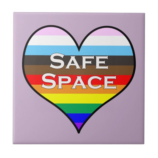 Veilige ruimte keramische Tegel Tegeltje (Voorkant)