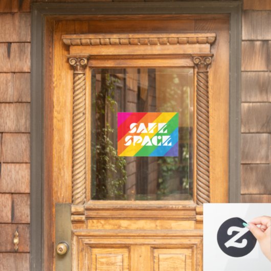 Veilige ruimte raamsticker (Huis Deur)