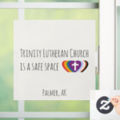 Veilige ruimte raamsticker (Huis)