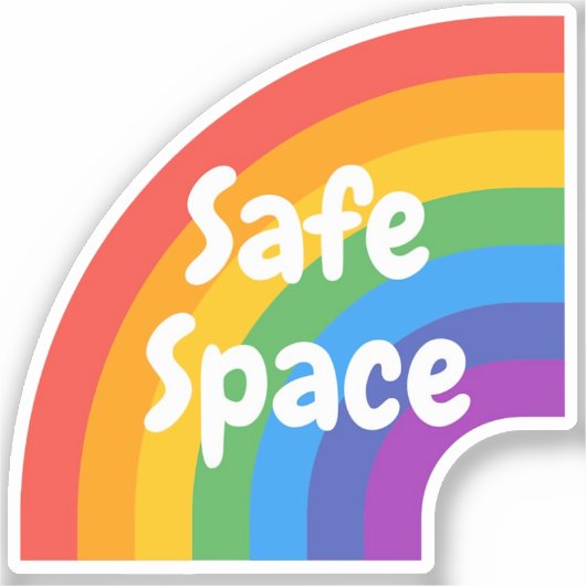 Veilige ruimte sticker (Voorkant)