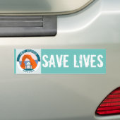 VEILIGE SCHOLEN BEWAREN LEVEN RECTANGLUAR BUMPERST BUMPERSTICKER (Op auto)