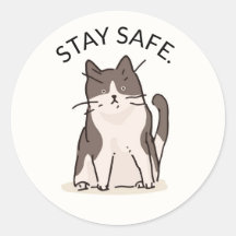 VEILIGE STAPSSTICKERS MET EEN KAT