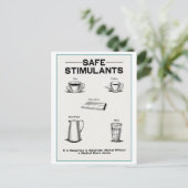 "Veilige stimulerende middelen"  Temperance Poster Briefkaart (Staand voorkant)