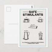 "Veilige stimulerende middelen"  Temperance Poster Briefkaart (Voorkant / Achterkant)
