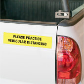 Veilige vervorming van voertuigen in de praktijk bumpersticker (Op Truck)