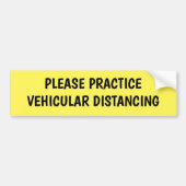 Veilige vervorming van voertuigen in de praktijk bumpersticker (Voorkant)