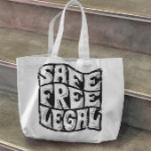 Veilige vrije en legale abortus tote bag