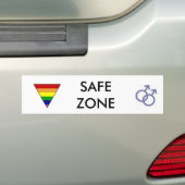 VEILIGE ZONE BUMPERSTICKER (Op auto)