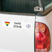 VEILIGE ZONE BUMPERSTICKER (Op Truck)