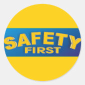 Veiligheid 1ste ronde sticker (Voorkant)
