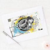 Veiligheid boven vrijheid rechthoekige sticker (Envelop)