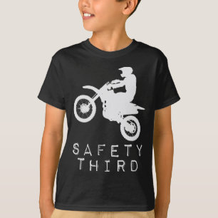 Veiligheid Derde 3e Motorfiets T-shirt