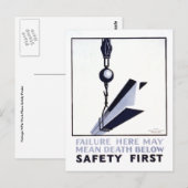 Veiligheid eerst briefkaart (Voorkant / Achterkant)