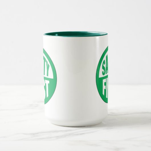 Veiligheid eerst mok (Midden)