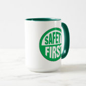 Veiligheid eerst mok (Voorkant rechts)