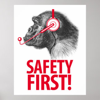 Veiligheid eerst! poster