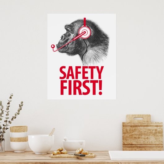 Veiligheid eerst! poster (Keuken)