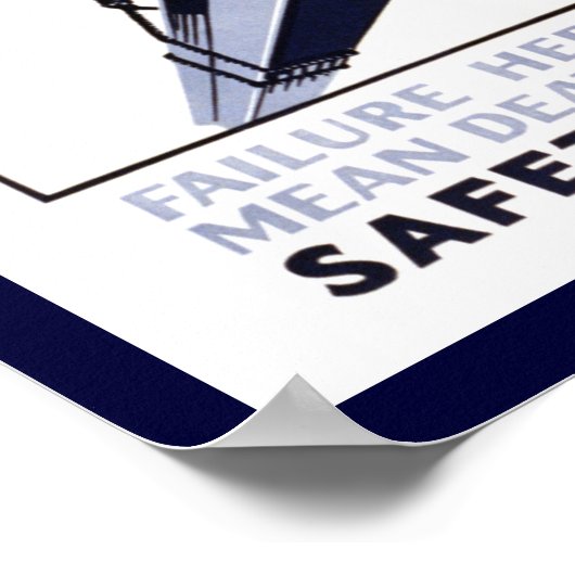 Veiligheid eerst poster (Hoek)