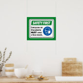 Veiligheid eerst poster (Keuken)