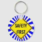 veiligheid eerst sleutelhanger (Voorkant)
