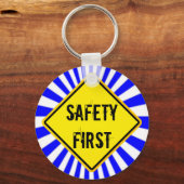 veiligheid eerst sleutelhanger (Voorkant)