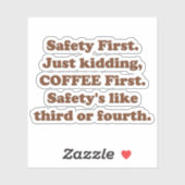 Veiligheid eerst sticker (Vel)