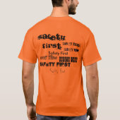 Veiligheid eerst t-shirt (Achterkant)