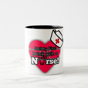 Veiligheid eerst tweekleurige koffiemok