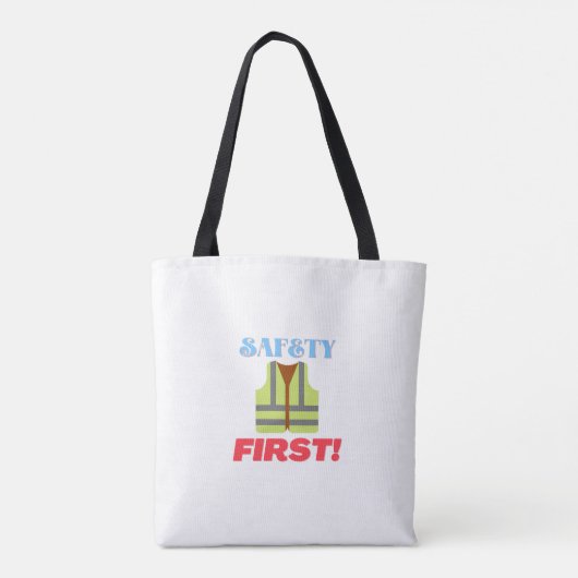 Veiligheid Eerste Hoge Zichtbare Kleding Reflector Tote Bag (Achterkant)
