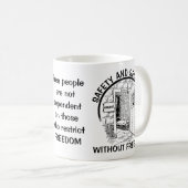 Veiligheid en beveiliging koffiemok (Voorkant rechts)