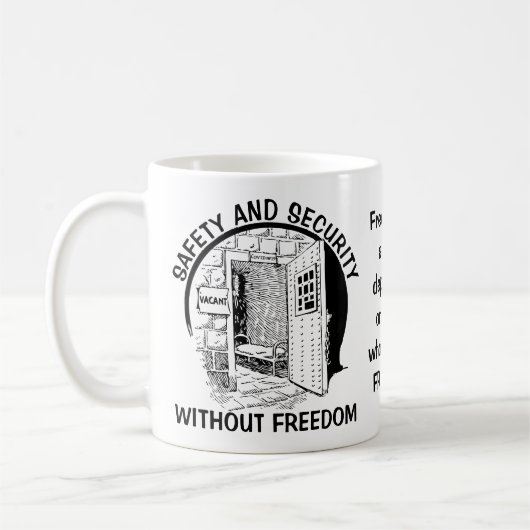 Veiligheid en beveiliging koffiemok (Links)