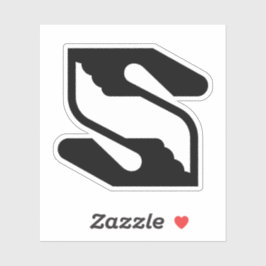 Veiligheid en Ondersteunende Hand Letter S Monogra Sticker