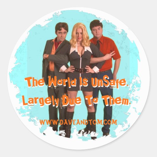 Veiligheid Geeks: SVI Cast Foto Ronde Sticker (Voorkant)