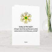 VEILIGHEID IN DE NACHT FEESTDAGEN KAART (Achterkant)