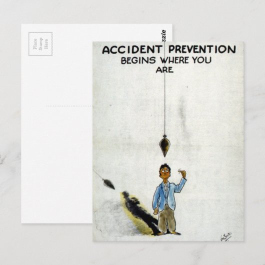  veiligheid in de Tweede Wereldoorlog Briefkaart (Voorkant / Achterkant)