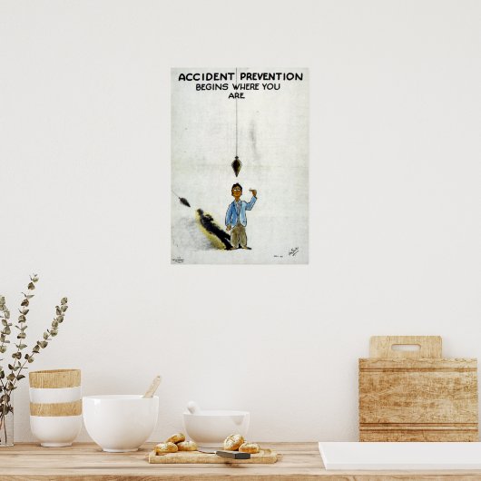  veiligheid in de Tweede Wereldoorlog Poster (Keuken)