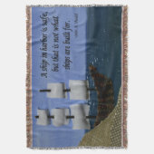 Veiligheid in de unieke kunst van de havenstructuu deken (Voorkant Verticaal)