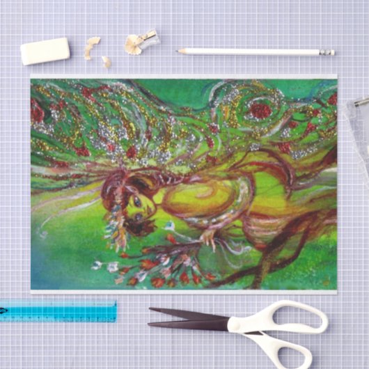 VEILIGHEID IN GROEN TISSUEPAPIER (Craft)