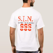 VEILIGHEID IN NUMMERS (SIN) T-SHIRT (Achterkant)