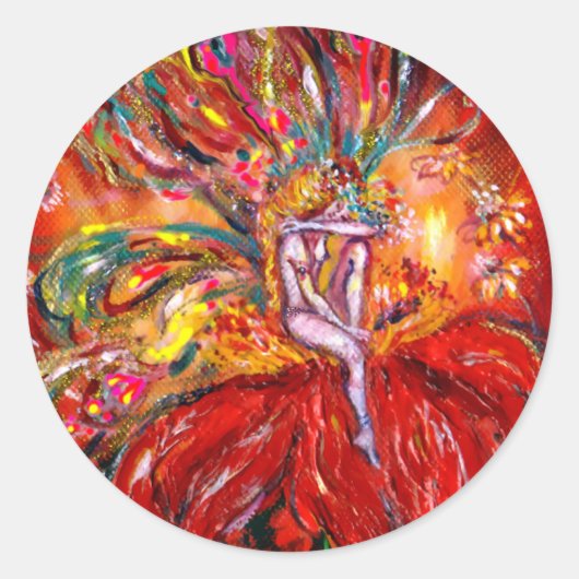 VEILIGHEID IN RODE RONDE STICKER (Voorkant)