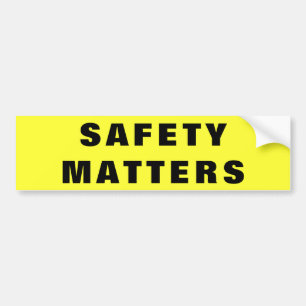 Veiligheid is belangrijk (breed) Bedrijf Bumpersticker
