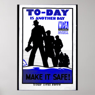 Veiligheid op de werkplek poster