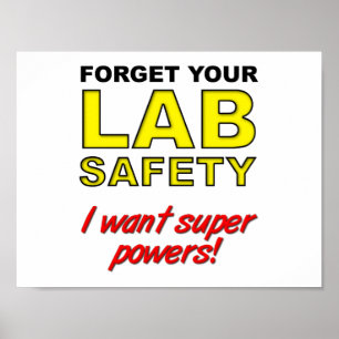 Veiligheid op het Lab Grappige Poster
