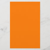 Veiligheid Oranje Stevige Kleur Briefpapier (Achterkant)