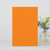 Veiligheid Oranje Stevige Kleur Briefpapier (Staand voorkant)